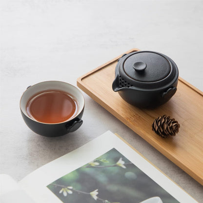 Chinese Travel Gaiwan Tea Set for One