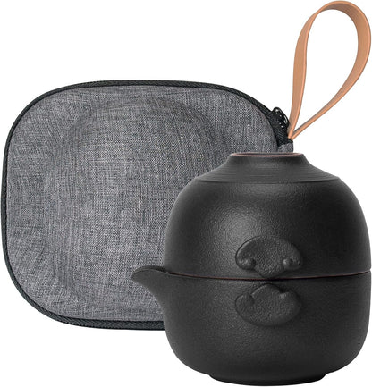 Chinese Travel Gaiwan Tea Set for One